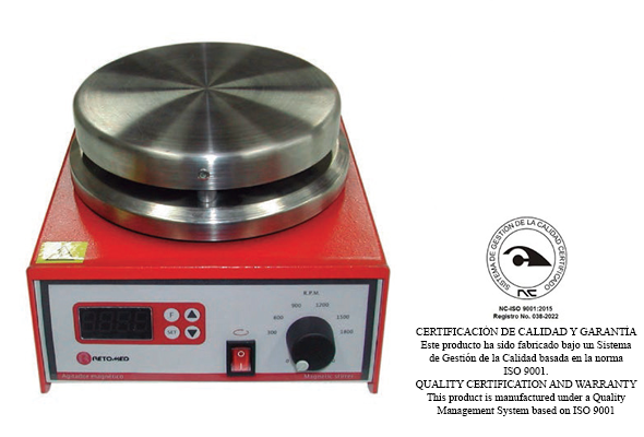 AGITADOR MAGNETICO C/ CALENTAMIENTO – MODELO AMC 0400