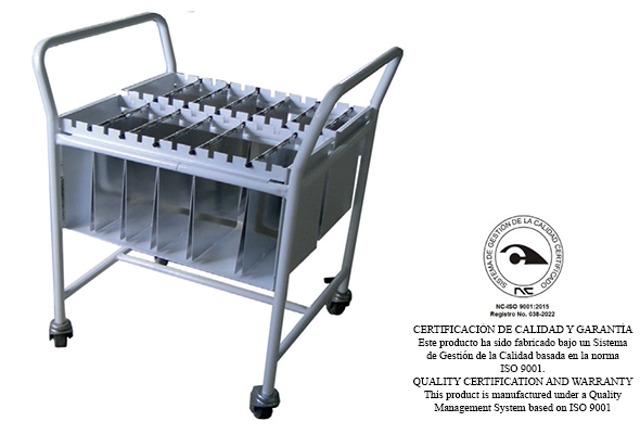 CARRO PORTA HISTORIA CLINICA – MODELO CPH0104