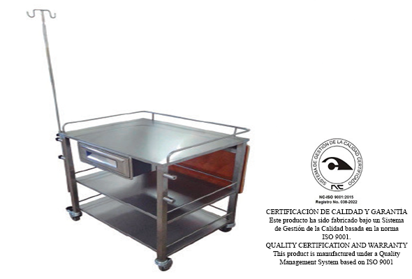 CARRO DE PARO CARDÍACO – MODELO CP120501
