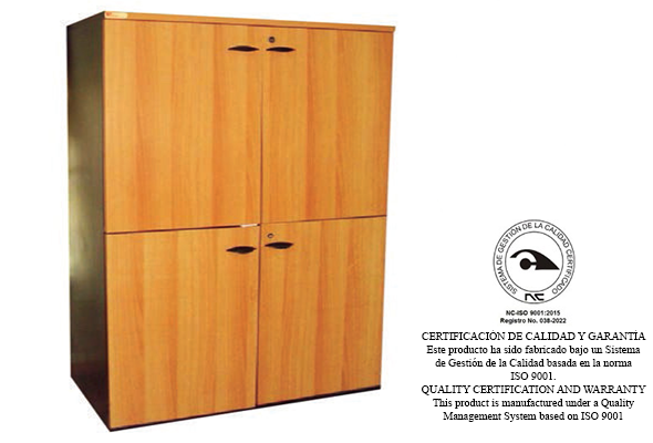 CREDENZA CON PUERTAS ABATIBLES DE MELAMINA – MODELO AP 1201