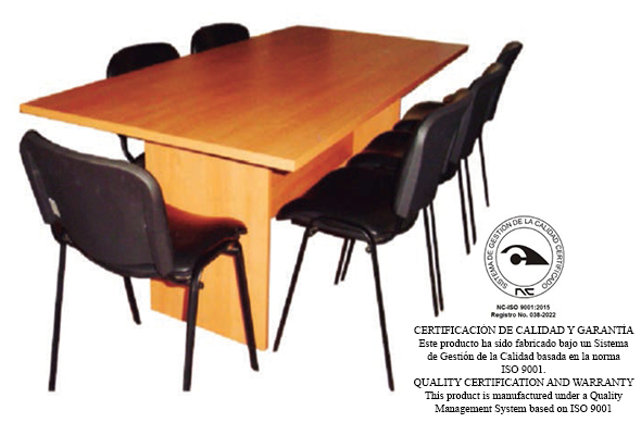 MESA DE REUNIÓN DE 6 PLAZAS