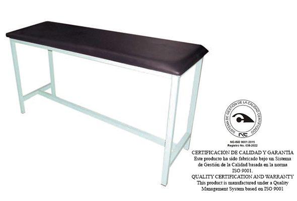 MESA DE RECONOCIMIENTO PLANA TAPIZADA