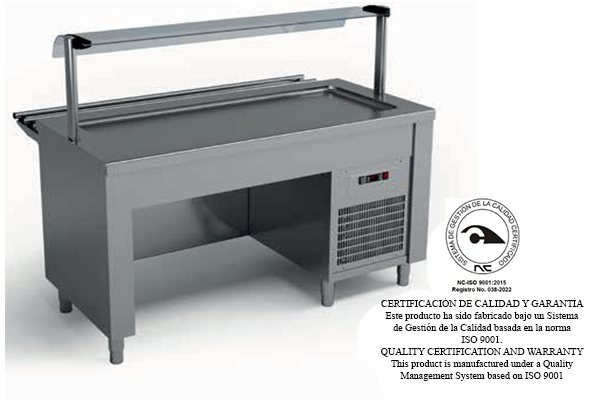 MESA PLANA REFRIGERADA